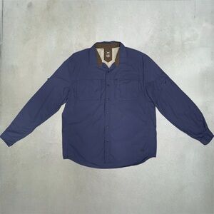 REI Men's Navy Long Sleeve hiking fishing Shirt size L